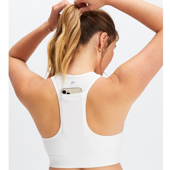 Fabletics Other - Fabletics On-The-Go Medium Impact Sports Bra - White